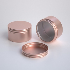 Pot en aluminium 150g 150ml pour pommade, baume à barbe, bougie, couleur or, blanc, noir, style pot à café - Product Image 6