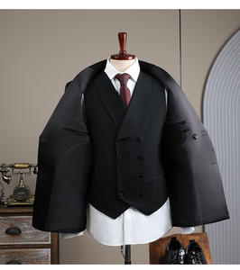 Costumes italiens de luxe pour hommes, coupe ajustée, simple boutonnage, confortables, respirants, grandes tailles, pour affaires, banquets, réunions annuelles, galas, coupe ample - Product Image 4