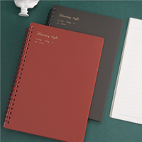 Benutzer definierte Retro einfache A5 B5 Student Horizontal Grid Literary Diary Notebooks mit Papier abdeckung für Schul briefpapier und Zubehör