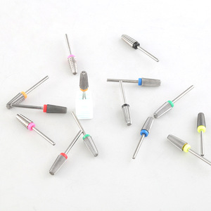 5 en 1 forets à ongles coniques en carbure de sécurité 3/32 "fraise à tige pour <span class=keywords><strong>manucure</strong></span> enlever le Gel Double utilisation à la <span class=keywords><strong>main</strong></span> - Product Image 5