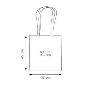 Grand sac de courses 42x38 cm avec longues poignées en tissu non tissé, sac promotionnel - Product Image 1