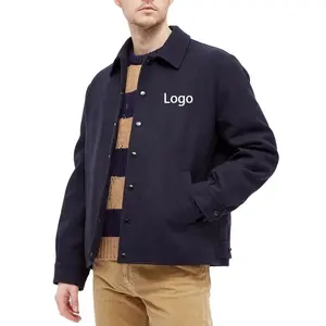 OEM Custom logo Jersey patch Coaches jacket coat for men