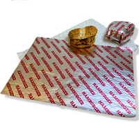 Papier d'emballage alimentaire en aluminium et PE, double face, résistant à la graisse et à l'humidité, jetable, pour sandwichs, pizzas, hamburgers, en-cas