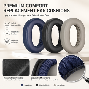 Coussinets <span class=keywords><strong>Elite</strong></span> <span class=keywords><strong>85</strong></span> <span class=keywords><strong>H</strong></span> compatibles avec les écouteurs sans fil à réduction de bruit Jabra <span class=keywords><strong>Elite</strong></span> 85h, coussinets de remplacement en cuir protéiné - Product Image 2