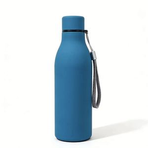 350ml 500ml 650ml Vacuum <b>Bottle</b> with Silicone Handle, Sports Cup for Hiking & Vehicle Use - Product Image 1