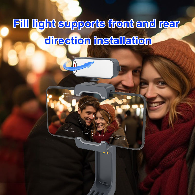 Foldable Handheld Selfie Stick Gimbal  thumbnail 2