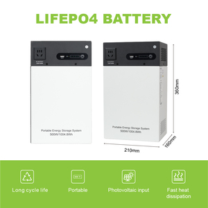 สถานีพลังงานสำรองแบบพกพา LiFePO4 ขนาด 1 กิโลวัตต์ชั่วโมง พร้อมช่องรับพลังงานแสงอาทิตย์ ช่องจ่ายไฟ AC ความจุ 314 แอมป์ชั่วโมง - Product Image 3