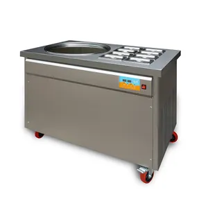 Máquina de helados fritos de ahorro de energía de súper rendimiento/máquina de rollo de helado frito