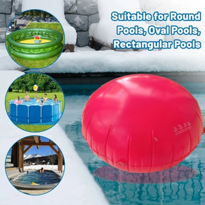 Coussins de piscine de 59 pouces pour piscines hors sol, coussin gonflable en PVC épaissi, avec corde de 2,3 m pour piscine extérieure - Product Image 1