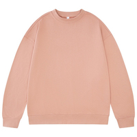 AMCLEVER Heren Langarm T-Shirt Oversized 330gsm 100% Katoen Fashion Drop Shoulder Unisex T-Shirts Kant-en-klaar Groothandel