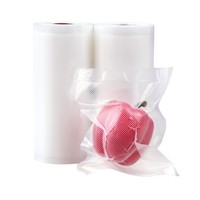Sacs en plastique pour le stockage des aliments, sacs d'emballage sous vide gaufrés, rouleaux de film sous vide en nylon
