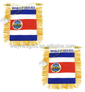Costa Rica Drapeau Mini Bannière 4 "X 6" San Jose Avec Aspiration pour Automobile Education Assurance Agence de Voyage Agriculture - Product Image 4