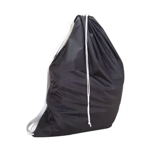 ランドリーバッグキャリー Suppliers-40インチの再利用可能なランドリー収納バッグキャリーバッグ大型の市販の黒いランドリーバッグ