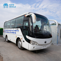 Bus d'occasion de bonne qualité, 32 places, diesel, conduite à gauche, faible kilométrage, bus scolaires d'occasion à vendre