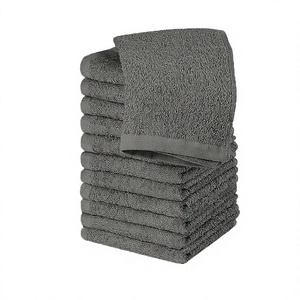 Vente directe d'usine, serviettes de visage en coton 100% plus grandes et plus épaisses, tricotées, écologiques, logo jacquard personnalisé de haute qualité, 32x32cm - Product Image 6