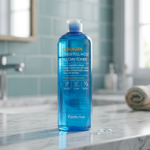 Farmstay <b>Collagen</b> Water Full Moist All Day Anti-Wrinkle <b>Liquid</b> Toner 500ml for All Skin Types - Product Image 3