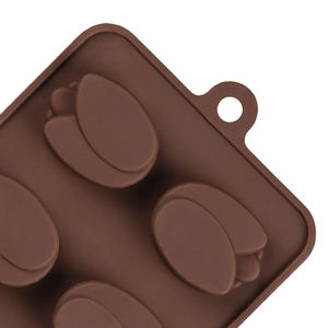 El Mejor Precio de molde de chocolate 3D 6 cavidades en forma de tulipán moldes de silicona para chocolate herramientas para hornear hechas a mano - Product Image 5