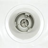 Diffuseur d'air rond en PVC réglable à vente chaude, pour plafond, école, hôpital, ventilation CVC, économie d'énergie, design graphique