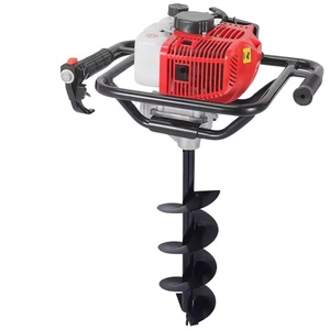 Taladro de Tierra Portátil Industrial a Gasolina de 63cc, con Broca de Metal de 10cm, 20cm y 30cm, en Venta - Product Image 2