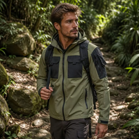 Veste Softshell Triple Protection Personnalisée avec Logo pour Homme, Doublure Polaire, Imperméable et Coupe-Vent, Manteau d'Extérieur OEM – Vente en Gros Usine