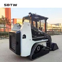 25hp 35hp 1300kg Tracked Skidsteer Loader Kubota Engine Skid Steer Fourche Bon marché Mini Skid Steer Trencher Attachment à vendre