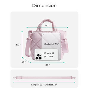 Usine Usage Quotidien Voyage Petit <span class=keywords><strong>Sac</strong></span> À Bandoulière Léger Mini Sacs À Bandoulière Sacs À Main Matelassé Puffy Fourre-Tout Sacs À Main Cross Boby pour Femmes - Product Image 3