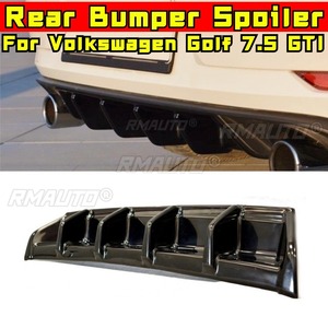 สำหรับรถยนต์ Volkswagen Golf 7.5 GTI ชุดแต่งกันชนหลังแบบ Lip Splitter Diffuser ชุดแต่งกันชนป้องกันรอยขีดข่วน อุปกรณ์ตกแต่งรถยนต์ - Product Image 1