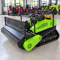 Mesin Pemotong Rumput Robotik 800mm Bertenaga Bensin Bersertifikasi CE, Silinder Tunggal, Penggerak Sendiri, 4-Tak, Kontrol Jarak Jauh, untuk Industri dan DIY di Lereng