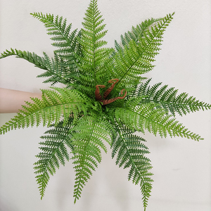 Plantes de fougère artificielles réalistes, fabriquées à la main; buisson de verdure synthétique en plastique pour - Product Image 2