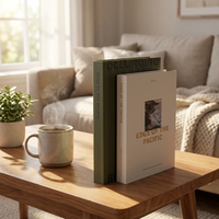 Ensemble de 2 faux livres décoratifs pliables, livres factices creux pour étagère de salon, table basse, décoration intérieure