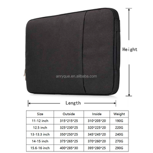 14-15 inch không thấm nước <span class=keywords><strong>Neoprene</strong></span> máy tính xách tay Vali máy tính xách tay tay áo túi trường hợp xử lý túi máy tính xách tay cho Macbook Pro Air 15 Dell XPS 15 - Product Image 2