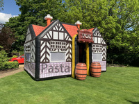 Tente de pub de bar gonflable géante portable personnalisée en usine, matériau Oxford durable avec souffleur d'air, locations d'événements pour les fêtes d'arrière-cour