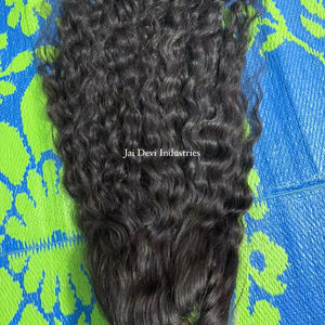 Pelucas de Cabello Humano Rizado Ondulado Natural 150% 180% 200% Pre-Desplumadas con Nudos Decolorados y Encaje Frontal HD - Product Image 1