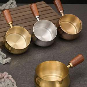 ถ้วยตวงเอสเพรสโซ่ ถ้วยกาแฟเอสเพรสโซ่พร้อมด้ามจับไม้และปากทรงตัววีสำหรับทำซอส รีฮีตซุป รีฮีตนม - Product Image 4