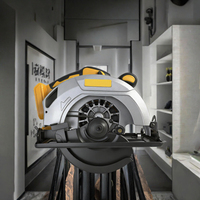 Vente directe usine – Scie circulaire électrique sans fil 21V à batterie lithium, qualité industrielle, sans balais, pour le bois / 4Ah 1100W, garantie 3 ans