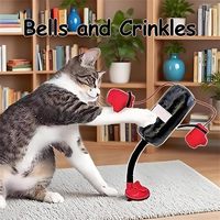 Jouet de boxe pour chat d'exercice interactif de luxe pour animaux de compagnie en polyester rouge d'usine en gros pour chat