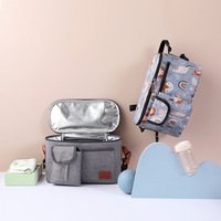 Baoma Boîte à lunch isotherme Poussette portable pour bébé Sac suspendu Rangement Sacs isothermes pour enfants pour l'extérieur