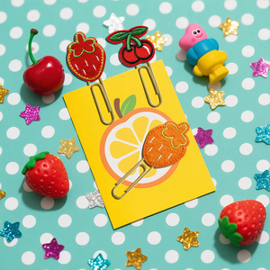 Các loại trái cây hình dạng giấy <span class=keywords><strong>Clip</strong></span> cảm thấy paperclips Bookmark kế hoạch <span class=keywords><strong>clip</strong></span> cho các trường học văn phòng Nguồn cung cấp tài liệu tổ chức - Product Image 5