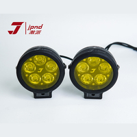 Projecteur LED pour moto de haute qualité JPAD, en aluminium CNC noir, haute luminosité, 5 ampoules LED, étanche, télécommande sans fil
