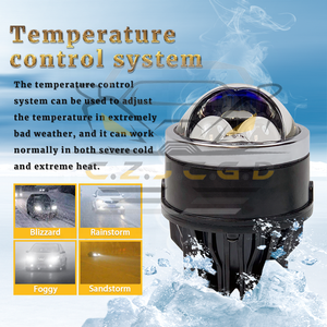 JC-NEW-03 New 3 Inch 140W Ma Trận Bi LED Đèn Sương Mù Ống Kính Máy Chiếu 5800K LED Hi Thấp Chùm LED Sương Mù Laser Sương Mù Ánh Sáng Chiếu Cho Xe - Product Image 3