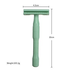 Maquinilla de afeitar de seguridad para mujer, de doble filo, de aleación de Zinc, hoja de acero inoxidable, Micro afeitado - Product Image 3