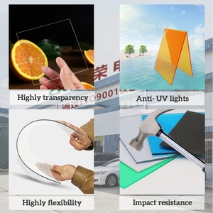 Feuilles de soleil de <span class=keywords><strong>plaque</strong></span> de flexion d'usinage CNC en <span class=keywords><strong>Polycarbonate</strong></span> <span class=keywords><strong>Transparent</strong></span> pour panneau de déflecteur de vent insonorisé UV - Product Image 4