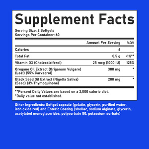 Hot Selling OEM Oil of Oregano Softgels Dietary Supplement Promote Immune System and Support Overall Health for Adult - Product Image 2