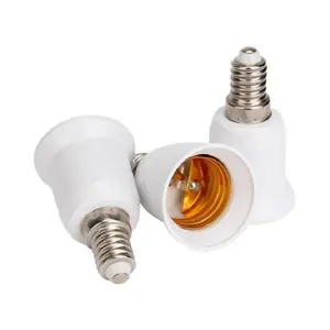 E14 a E27 tornillo LED Bombilla lámpara de luz base convertidor de adaptador