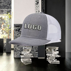 Casquette Trucker 6 Panneaux Ajustable en Maille Lavée Vintage, Personnalisable avec Écussons Brodés, Imprimés ou Sublimés, pour la Pêche, le Ski et les Activités de Plein Air - Product Image 3