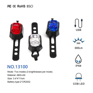 New Tail Mountain Road Cảnh Báo Nhấp Nháy Đèn Xe Đạp Vòng Thiết Bị Xe Đạp Đèn Trang Trí Xe Đạp - Product Image 2