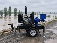 Pompa Self-Priming GXS GX86S11-SL-D-2T-DP 8x6 Baja Tahan Karat AISI 316 Unit Penguras Air Trailer Roda Dua