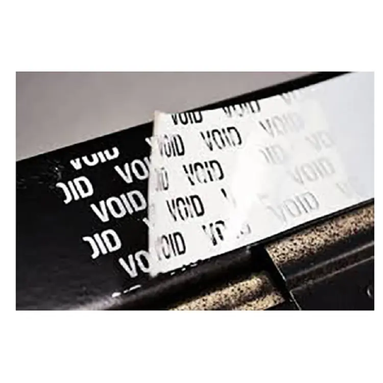 Glossy Silver Transfer Tamper Evident Void Label