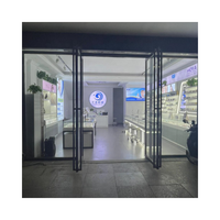 Lunettes de soleil murales rondes à éclairage Led personnalisées Meubles de magasin Présentoir en verre Kiosque de centre commercial pour magasin d'optique