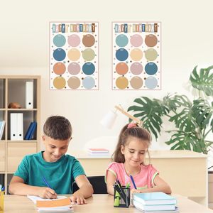 Póster de feliz cumpleaños con puntos coloridos, pancartas de papel con impresión digital para decoración de fiestas de cumpleaños, ecológicas para niños - Product Image 4
